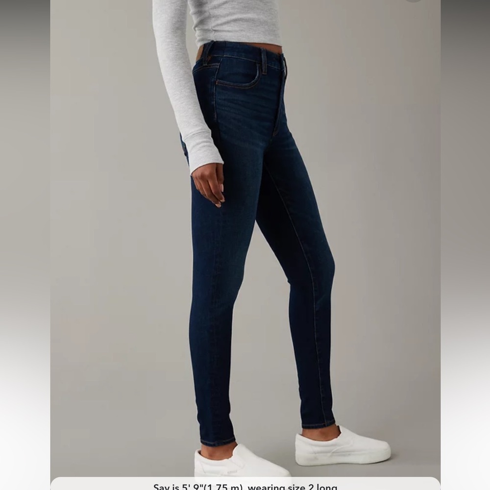 American Eagle Hi-Rise Jegging-Dark Wash-Size 10